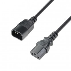 Adam Hall Cables 8101 KE 0100 - Kabel przedłużający IEC 3 x 1,5 mm², 1 m